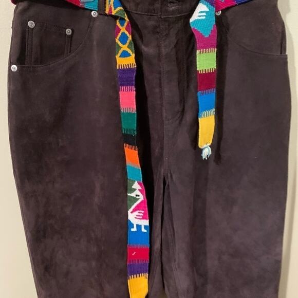 Plus size St. John’s Bay washable suede chocolate brown pants size 16 - Picture 5 of 12